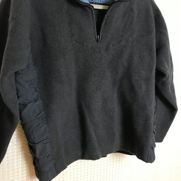 Patagonia Wool 1/4 Zip Sweater Ruched Side XL - Picture 2 of 7